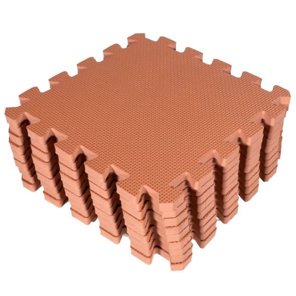 BABY DAN HRACÍ PODLOŽKA PUZZLE MOCCA 90X90 CM - HRACÍ PODLOŽKY NA ZEM - SPINKÁNÍ