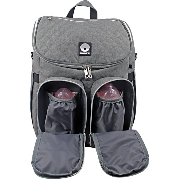 DOOKY PŘEBALOVACÍ BATOH 2V1 GREY MELANGE - PŘEBALOVACÍ BATOHY - KOČÁRKY A PŘÍSLUŠENSTVÍ