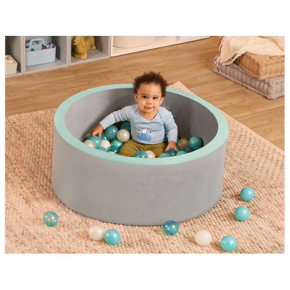 B-TOYS PĚNOVÝ BAZÉNEK S MÍČKY WONDERFILL BALL PIT - HRACÍ PODLOŽKY NA ZEM - SPINKÁNÍ