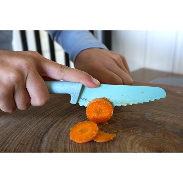 SKÅGFÄ DĚTSKÝ NŮŽ KLYV CLASSIC - ORCHID ROSE - LŽIČKY A PŘÍBORY - KRMENÍ