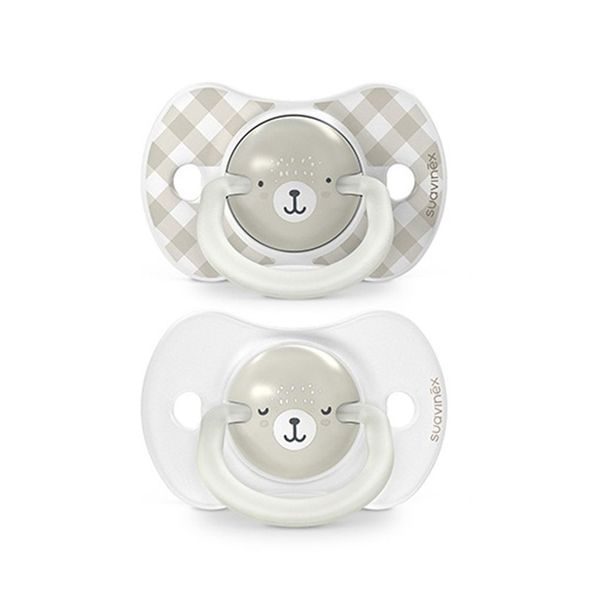 SUAVINEX ŠIDÍTKO DEN&NOC FYZIOLOGICKÉ SILIKON WILD & FREE 0-6 M - 2 KS - ŠIDÍTKA A DOPLŇKY - KRMENÍ