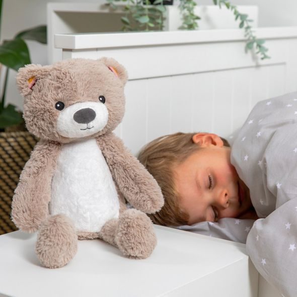 ZAZU MEDVÍDEK BRODY HNĚDOŠEDÝ SLEEPTRAINER S MELODIEMI A NOČNÍM SVĚTLEM - TRÉNINKOVÉ BUDÍKY - SPINKÁNÍ