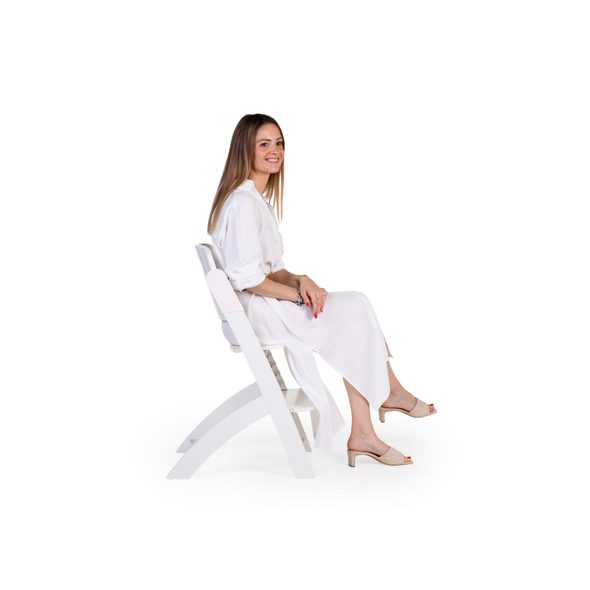 CHILDHOME ROSTOUCÍ ŽIDLIČKA EVOSIT WHITE - JÍDELNÍ ŽIDLIČKY DŘEVĚNÉ - KRMENÍ