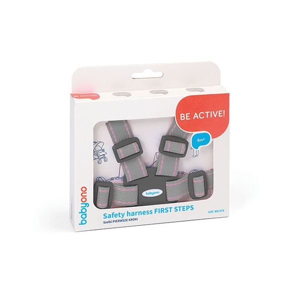 BABYONO POPRUHY BEZPEČNOSTNÍ PRO DÍTĚ - BLACK 6M+ - BEZPEČNOST DĚTÍ V DOMÁCNOSTI - KOUPÁNÍ A ZDRAVÍ