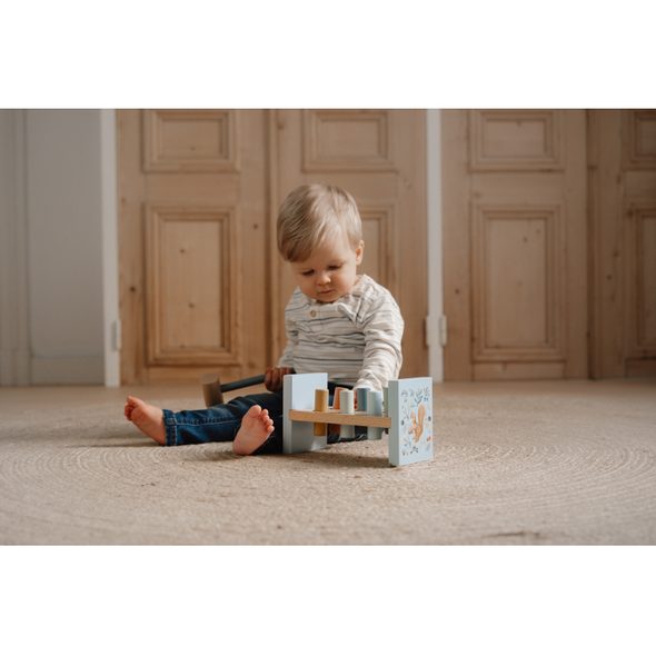 LITTLE DUTCH ZATLOUKAČKA DŘEVĚNÁ FOREST FRIENDS - MOTORICKÉ A HRY - PRO DĚTI