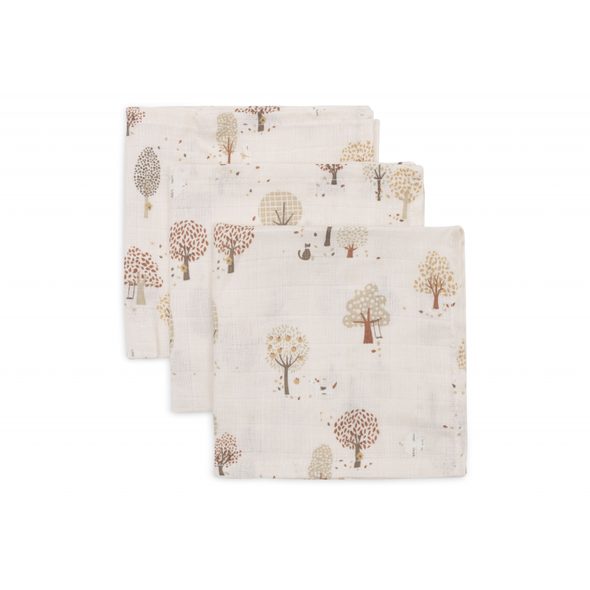 JOLLEIN UBROUSKY MUŠELÍNOVÉ 3 KS 31X31CM TINY PARK - LÁTKOVÉ UBROUSKY - PŘEBALOVÁNÍ