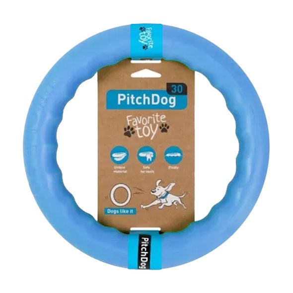 PITCHDOG TRÉNINKOVÝ KRUH PRO PSY MODRÝ 28CM - KRUHY PRO PSY - CHOVATELSKÉ POTŘEBY MALVÍKZOO