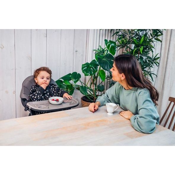 MOMI JÍDELNÍ ŽIDLIČKA MOMI REKI ŠEDÁ - JÍDELNÍ ŽIDLIČKY PLASTOVÉ - KRMENÍ