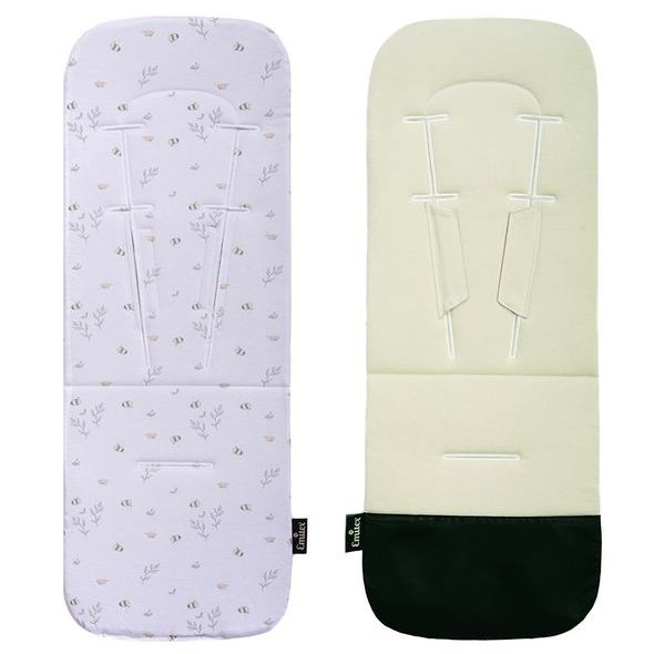 EMITEX PODLOŽKA EDGE UNI LITTLE BEE + GREEN STONE - PODLOŽKY DO KOČÁRKU - KOČÁRKY A PŘÍSLUŠENSTVÍ