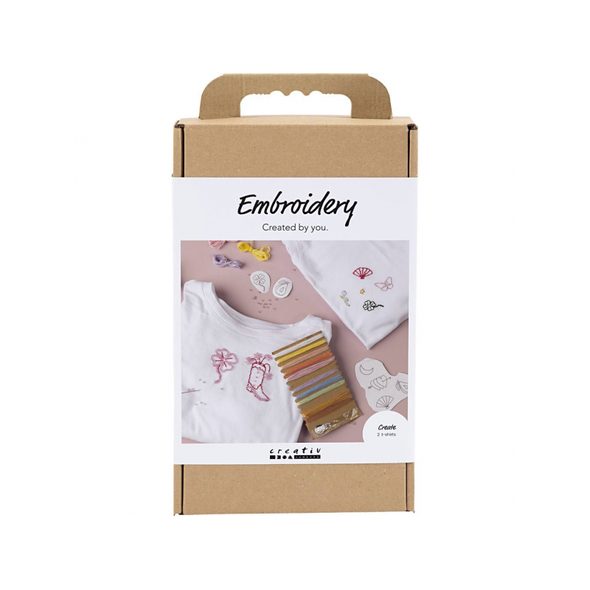 CREATIV COMPANY KREATIVNÍ SADA VYŠÍVÁNÍ NA TRIČKO - VÝTVARNÉ POMŮCKY A HRAČKY - PRO DĚTI