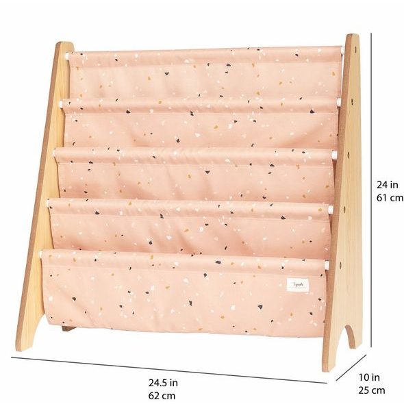 3 SPROUTS STOJAN NA KNÍŽKY RECYCLED TERRAZZO/CLAY - DEKORACE A POLIČKY - SPINKÁNÍ