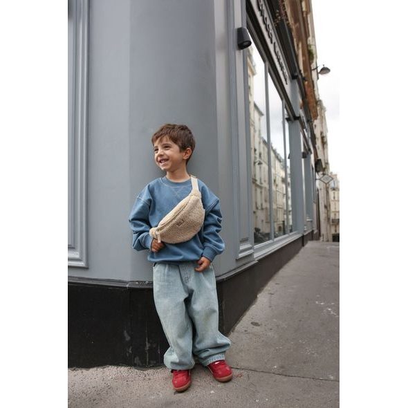 STUDIO NOOS TEDDY MINI FANNY PACK KABELKA ECRU - ORGANIZÉRY A KOŠÍKY - KOČÁRKY A PŘÍSLUŠENSTVÍ