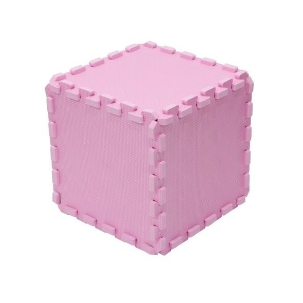 RIALTO BABY HRACÍ PODLOŽKA PUZZLE S OKRAJEM PINK 92X92 CM - HRACÍ PODLOŽKY NA ZEM - SPINKÁNÍ
