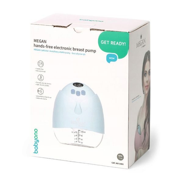 BABYONO ODSÁVAČKA MLÉKA ELEKTRONICKÁ HANDS-FREE MEGAN + CHICCO VLOŽKY DO PODPRSENKY 30KS - ODSÁVAČKY MATEŘSKÉHO MLÉKA - KRMENÍ