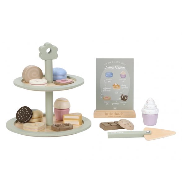 LITTLE DUTCH STOJAN NA CUKROVÍ S DOPLŇKY DŘEVĚNÝ - LITTLE DUTCH - PRO DĚTI