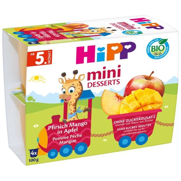 HIPP BIO JABLKA S BROSKVEMI - OVOCE/DEZERTY - KRMENÍ