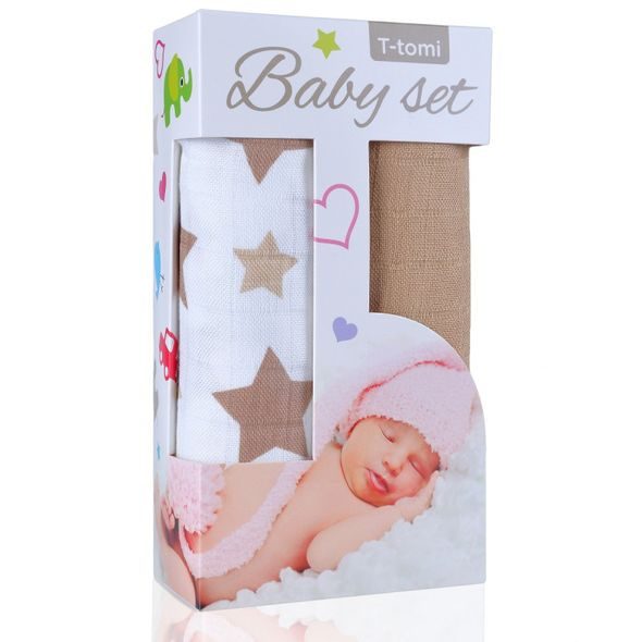 T-TOMI BABY SET - BAMBUSOVÉ OSUŠKY JEDNOBAREVNÉ - OSUŠKY A DĚTSKÉ ŽUPANY - KOUPÁNÍ A ZDRAVÍ