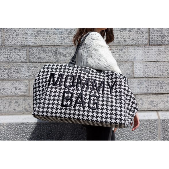 CHILDHOME PŘEBALOVACÍ TAŠKA MOMMY BAG PEPITO BLACK - PŘEBALOVACÍ TAŠKY - KOČÁRKY A PŘÍSLUŠENSTVÍ
