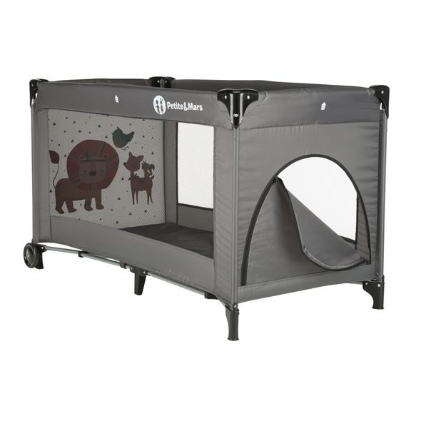 PETITE&MARS POSTÝLKA CESTOVNÍ KOOT LION GREY - CESTOVNÍ POSTÝLKY - SPINKÁNÍ