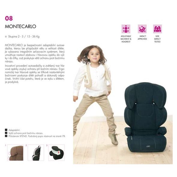 JANÉ MONTECARLO 2011 - AUTOSEDAČKY 15-36KG - AUTOSEDAČKY A PŘÍSLUŠENSTVÍ