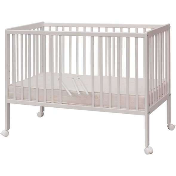 SCARLETT DĚTSKÁ POSTÝLKA SCARLETT DOMINIK - BÍLÁ (BOROVICE) - VYNDAVACÍ PŘÍČKY - 120 X 60 CM - DŘEVĚNÉ POSTÝLKY - SPINKÁNÍ