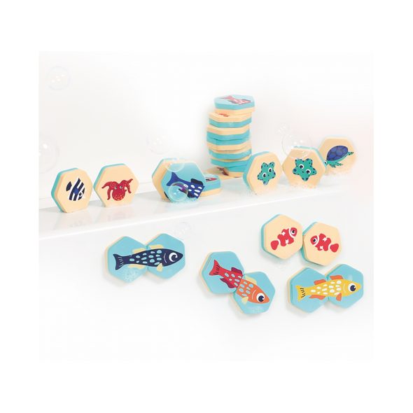 LUDI PĚNOVÉ PEXESO DO VANY PODMOŘSKÝ SVĚT 24 KS - HRAČKY DO VANY - PRO DĚTI