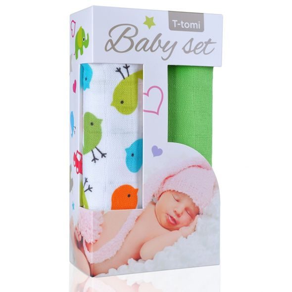 T-TOMI BABY SET - BAMBUSOVÉ OSUŠKY JEDNOBAREVNÉ - OSUŠKY A DĚTSKÉ ŽUPANY - KOUPÁNÍ A ZDRAVÍ