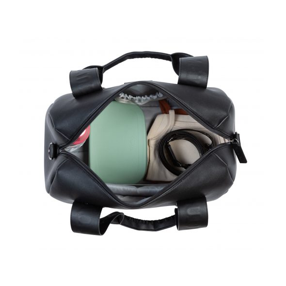 CHILDHOME PŘEBALOVACÍ TAŠKA MOMMY CLUB SIGNATURE VEGAN LEATHER BLACK - PŘEBALOVACÍ TAŠKY - KOČÁRKY A PŘÍSLUŠENSTVÍ