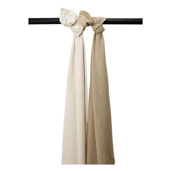 MEYCO MUŠELÍNOVÉ PLENY 2-BALENÍ SOFT SAND/TAUPE - ZAVINOVACÍ PLENY / OSUŠKY VELKÉ - PŘEBALOVÁNÍ