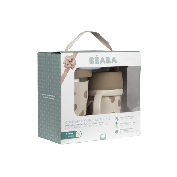 BEABA HRNKY NEREZOVÉ 2 KS MINI & ME BIGLOVE - DĚTSKÉ HRNEČKY - KRMENÍ