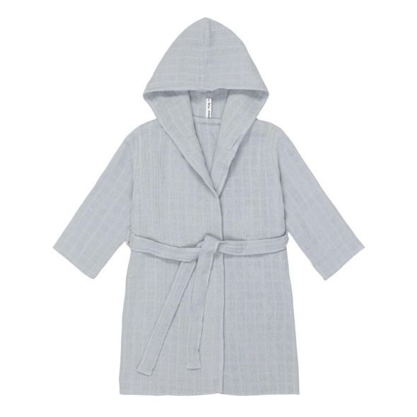 LÄSSIG MUSLIN BATHROBE POWDER BLUE 24-36M. - OSUŠKY A DĚTSKÉ ŽUPANY - KOUPÁNÍ A ZDRAVÍ