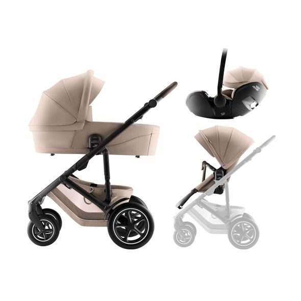 BRITAX-RÖMER SET KOČÁREK SMILE 5Z + HLUBOKÁ KORBA + AUTOSEDAČKA BABY-SAFE PRO STYLE - TROJKOMBINACE - KOČÁRKY A PŘÍSLUŠENSTVÍ