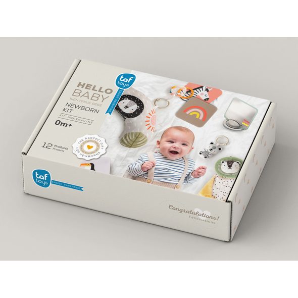TAF TOYS SADA HRAČEK HELLO BABY - HRA NA BŘÍŠKU - PRO DĚTI