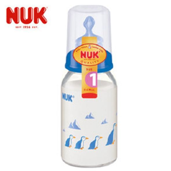 NUK SKLENĚNÁ LÁHEV 125 ML, SI, VEL.1 - KOJENECKÉ LAHVE - KRMENÍ