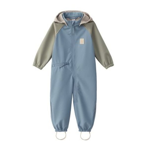 LEOKID SOFTSHELLOVÝ OVERAL COLOR BLOCK BLUE CAPE VEL. 12 - 18 MĚSÍCŮ (VEL. 80) - OVERALY - PRO DĚTI