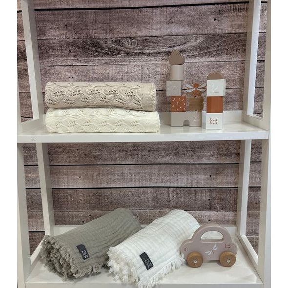 VINTER & BLOOM DEKA MOMENT ORGANIC LINEN BEIGE - DĚTSKÉ DEKY PRO MIMINKA - SPINKÁNÍ