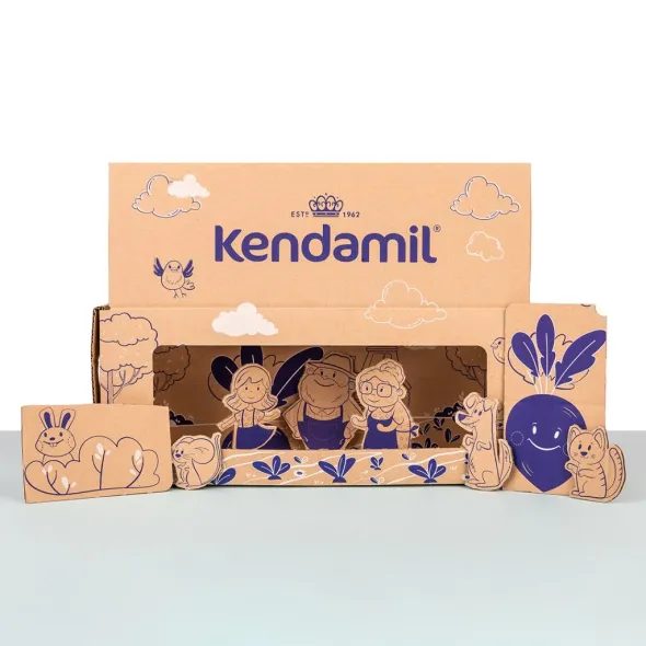 KENDAMIL PREMIUM 3 HMO+ (3× 800 G), POHÁDKOVÉ BALENÍ S DIVADLEM O VELIKÉ ŘEPĚ - EXPIRACE 3.10.2026 - KOJENECKÁ MLÉKA - KRMENÍ