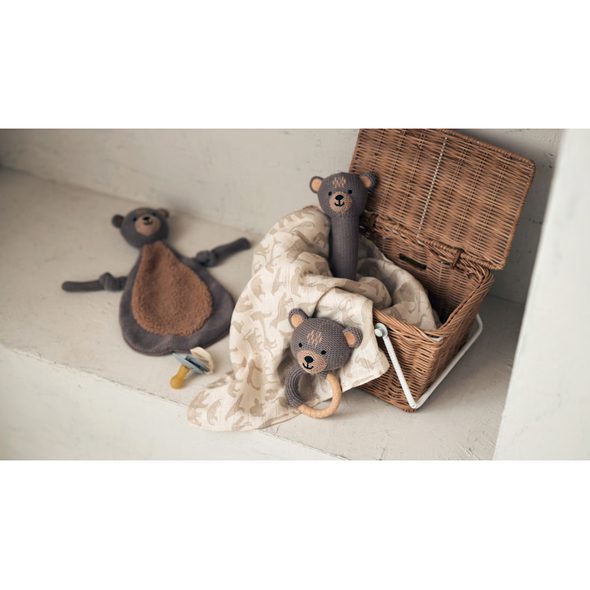 JOLLEIN PLENY 3 KS 70X70 CM ANIMALS OLIVE GREEN - LÁTKOVÉ PLENY ALL IN ONE - PŘEBALOVÁNÍ