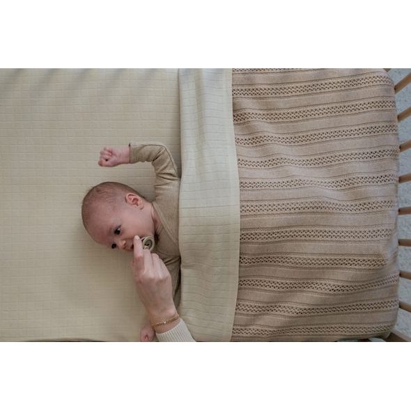 LODGER DEKA NEWBORN MERINO TAN BEIGE - DĚTSKÉ DEKY PRO MIMINKA - SPINKÁNÍ