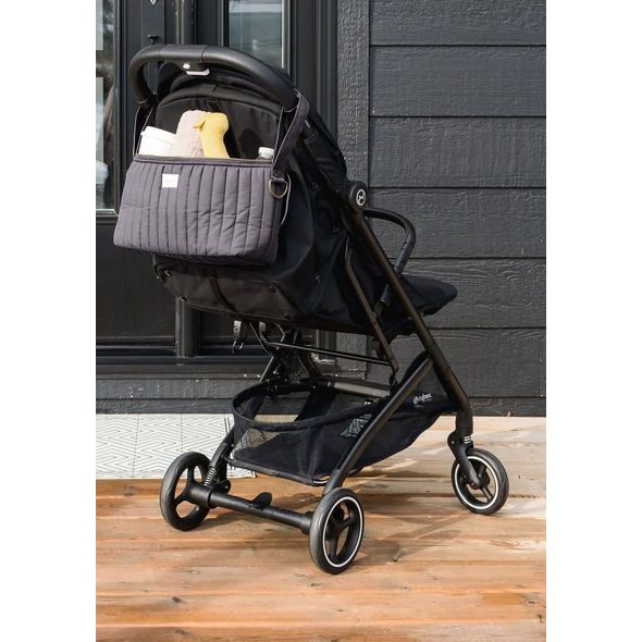 3 SPROUTS ORGANIZÉR NA KOČÁREK PROŠÍVANÝ SOLID CHARCOAL GREY - ORGANIZÉRY A KOŠÍKY - KOČÁRKY A PŘÍSLUŠENSTVÍ