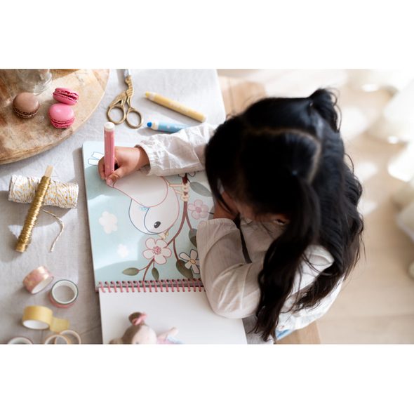 LITTLE DUTCH OMALOVÁNKY S PASTELKAMI ZAHRADA ROSA - LITTLE DUTCH - PRO DĚTI