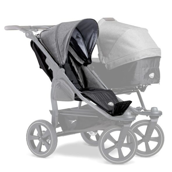 TFK SPORTOVNÍ SEDAČKA DUO2 PREMIUM GREY - SPORTOVNÍ NÁSTAVBY - KOČÁRKY A PŘÍSLUŠENSTVÍ