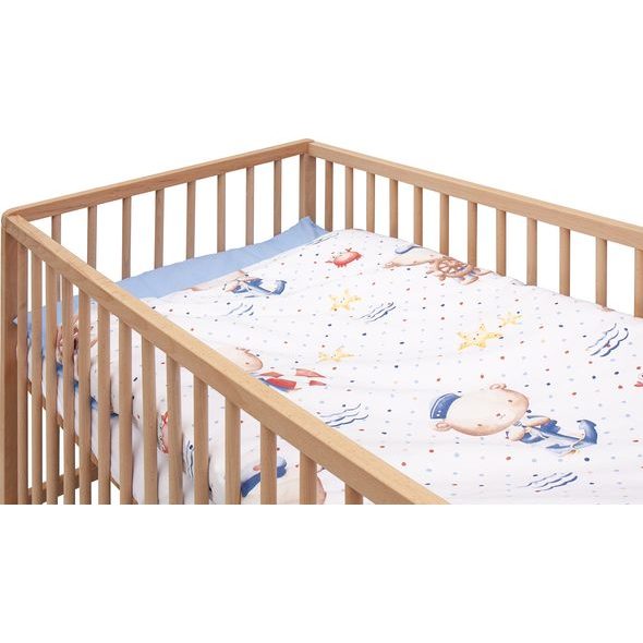 SCARLETT DĚTSKÁ POSTÝLKA S KOMPLETNÍ VÝBAVOU DONETO 120 X 60 CM - DŘEVĚNÉ POSTÝLKY - SPINKÁNÍ