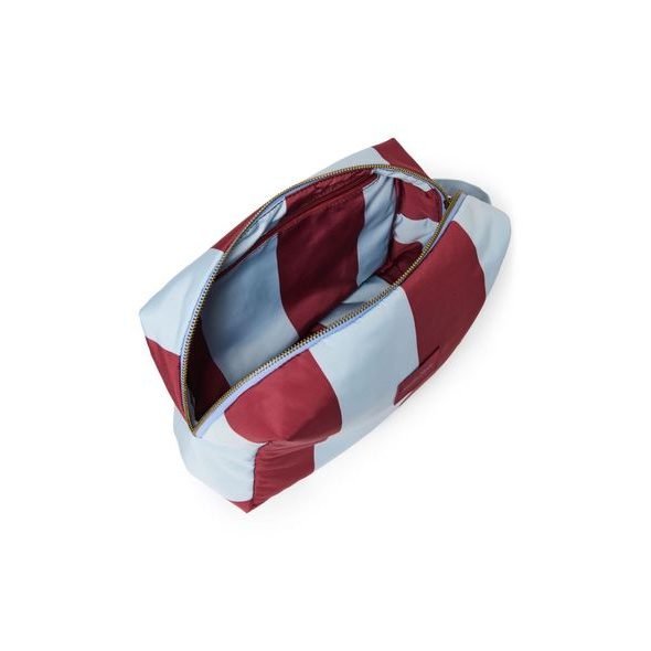 STUDIO NOOS BOLD STRIPE TOILETRY TOALETNÍ TAŠTIČKA BORDEAUX LIGHT BLUE - KOSMETICKÉ TAŠKY - PŘEBALOVÁNÍ