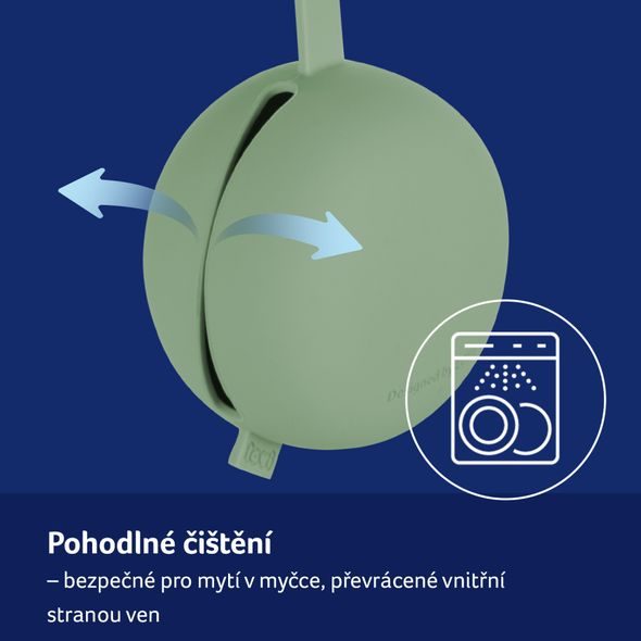 LOVI SILIKONOVÉ POUZDRO NA DUDLÍK PISTACHIO - ŠIDÍTKA A DOPLŇKY - KRMENÍ