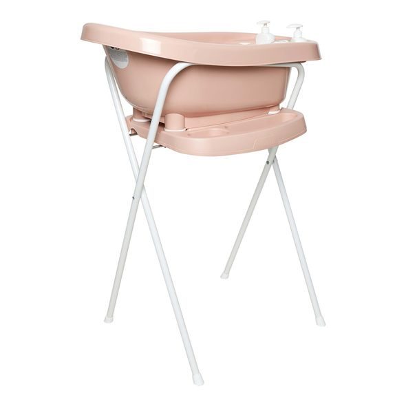 BEBE JOU KOVOVÝ STOJAN CLICK NA VANIČKU 103 CM PALE PINK - STOJANY NA VANIČKY - KOUPÁNÍ A ZDRAVÍ