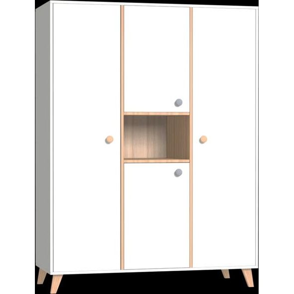 POLIČKY 2 KS K TŘÍDÍLNÉ SKŘÍNI FAKTUM COLETTE WHITE WARDROBE XL - DEKORACE A POLIČKY - SPINKÁNÍ