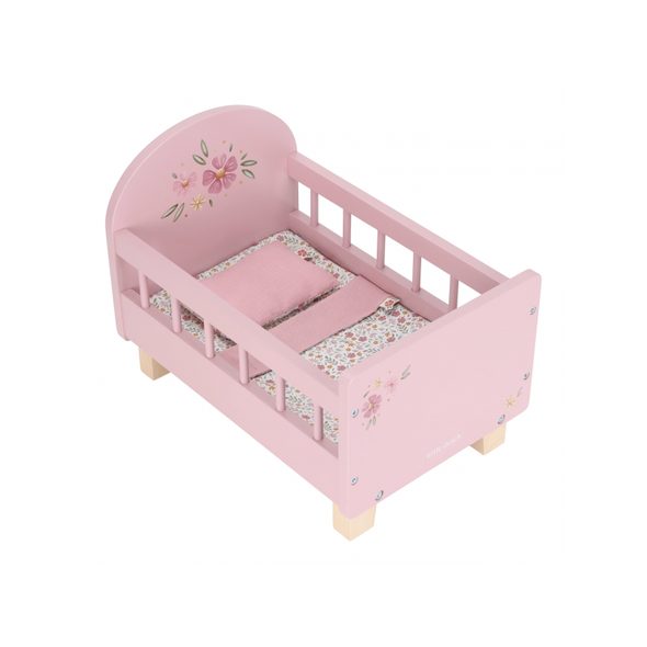 LITTLE DUTCH POSTÝLKA PRO PANENKY DŘEVĚNÁ S PEŘINKOU PINK - LITTLE DUTCH - PRO DĚTI