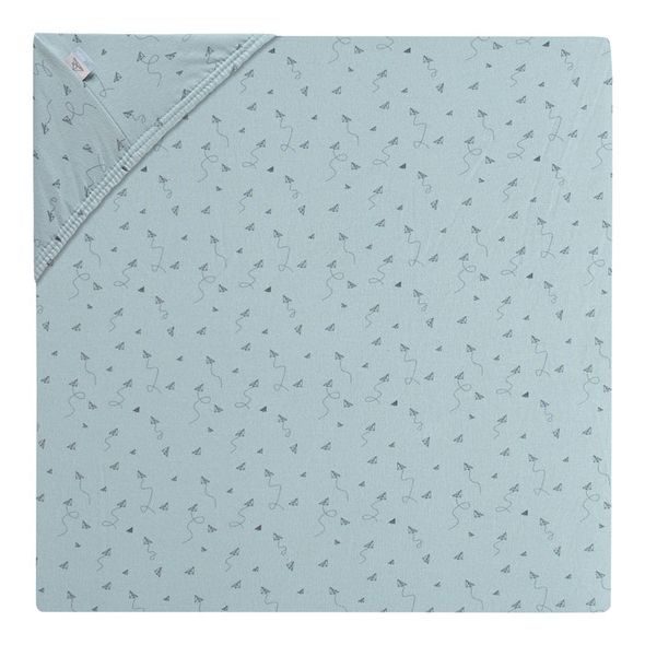 BEBE JOU NAPÍNACÍ PROSTĚRADLO FABULOUS PAPER PLANES 60X120 - PROSTĚRADLA - SPINKÁNÍ