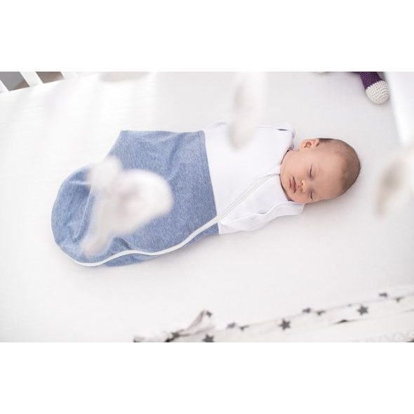 TRÄUMELAND ZAVINOVACÍ SPACÍ PYTEL „AIR“ BLAU MELIERT 0 - 3 M - SPACÍ PYTLE - SPINKÁNÍ